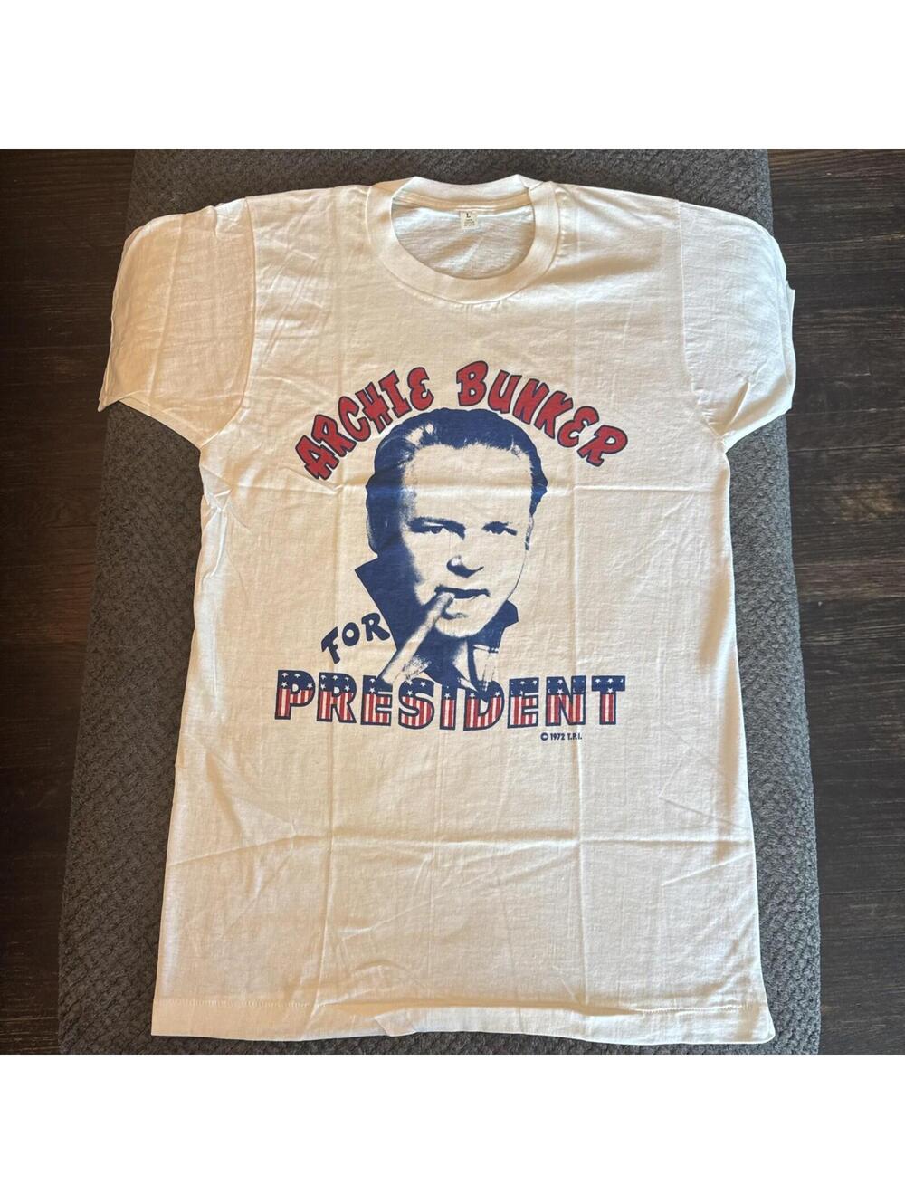 Vintage 1970s Archie Bunker for President single stitch T Shirt  Men’s Large